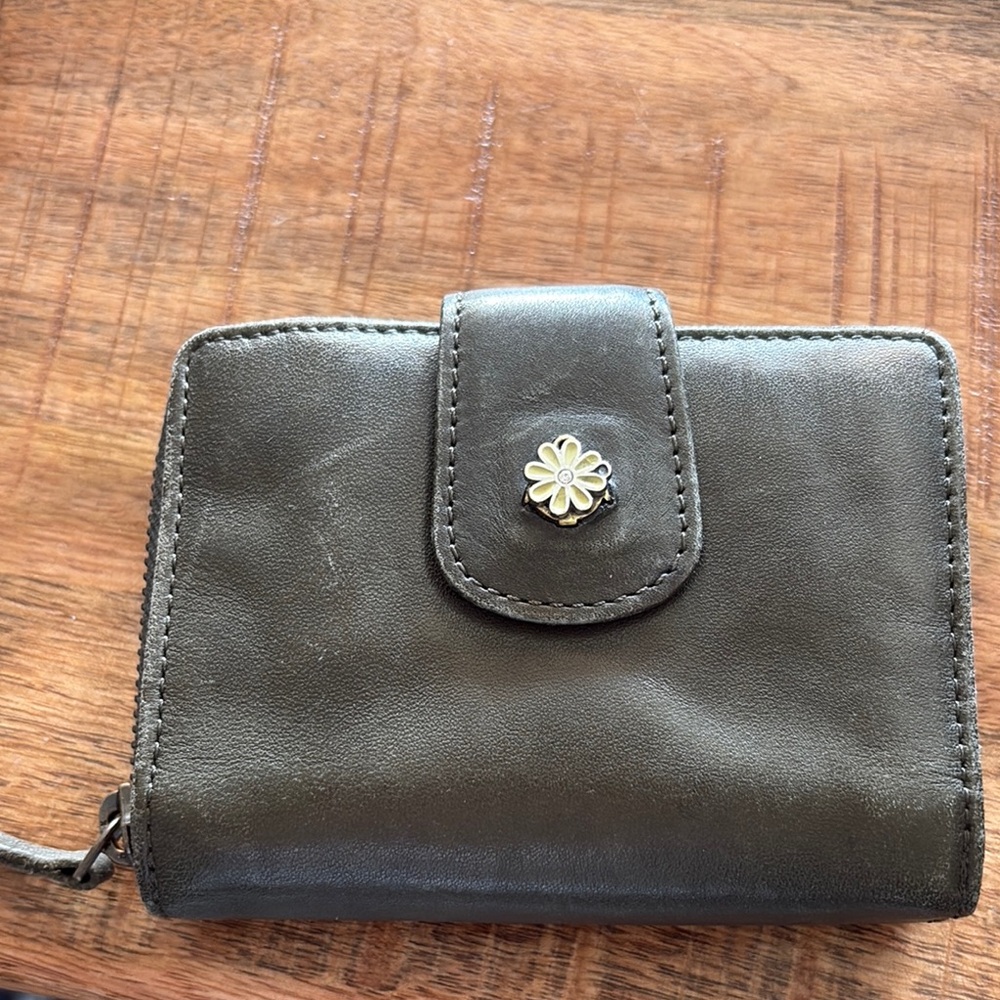 Olive Green Leather Wallet